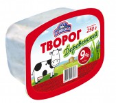Творог Деревенский, м.д.ж. 9%, ТМ Полевское Творог Деревенский, м.д.ж. 9%, ТМ Полевское